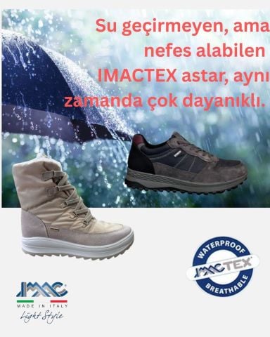 IMAC Priscilla Geniş Kalıp Imac-Tex Kadın Fermuarlı Bağcıklı Dolgu Topuk Spor Ayakkabı 856160