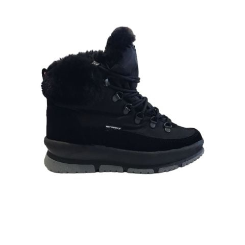 BUCKHEAD Elf Waterproof Kadın Kürklü Bağcıklı Kar Botu 1125