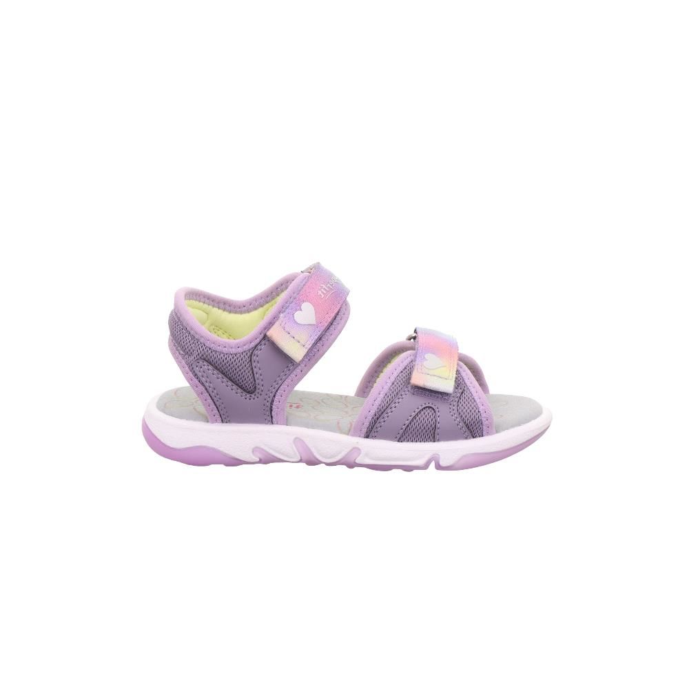 SUPERFIT Pebbles Medium (Orta) Kız Cırtlı Sandalet 1-009540-2 (31-35)