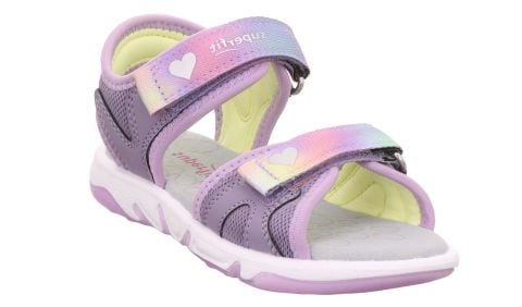 SUPERFIT Pebbles Medium (Orta) Kız Cırtlı Sandalet 1-009540-2 (31-35)
