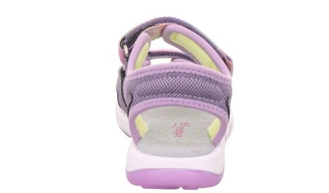 SUPERFIT Pebbles Medium (Orta) Kız Cırtlı Sandalet 1-009540-2 (31-35)