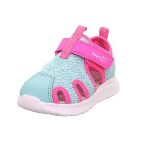 SUPERFIT Wave Orta Genişlik Kız Çocuk Cırtlı Delikli Ayakkabı 1-000481-2 (24-28)
