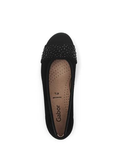 GABOR Hovercraft Kadın Büyük Numara Taşlı Babet Ayakkabı 74.167