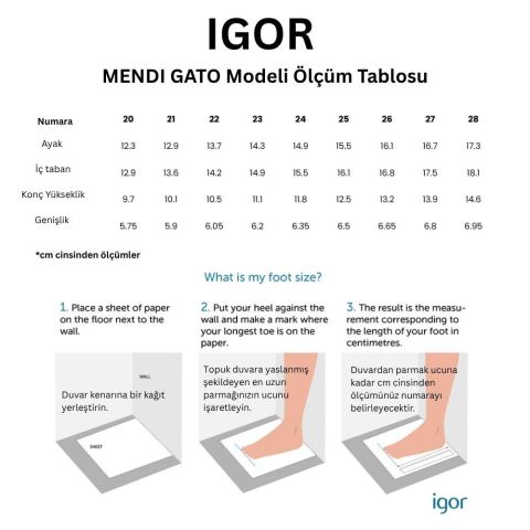 IGOR Mendi Gato Kız Çocuk Yağmur Çizmesi W10322
