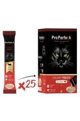 Pro Perfeck Krema Sığır Etli Sıvı Kedi Ödülü 15 gr X 25 Adet