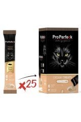 Pro Perfeck Krema Somonlu Sıvı Kedi Ödülü 15 gr X 25 Adet