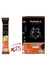 Pro Perfeck Krema Malt Sıvı Kedi Ödülü 15 Gr X 25 Adet