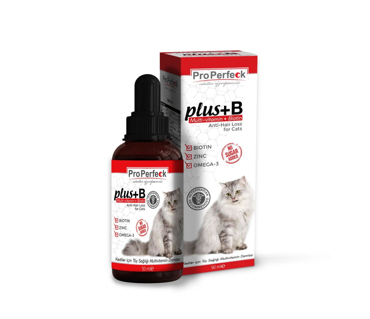 Pro Perfeck Plus B Kediler Için Tüy Sağlığı Damlası 50 ML