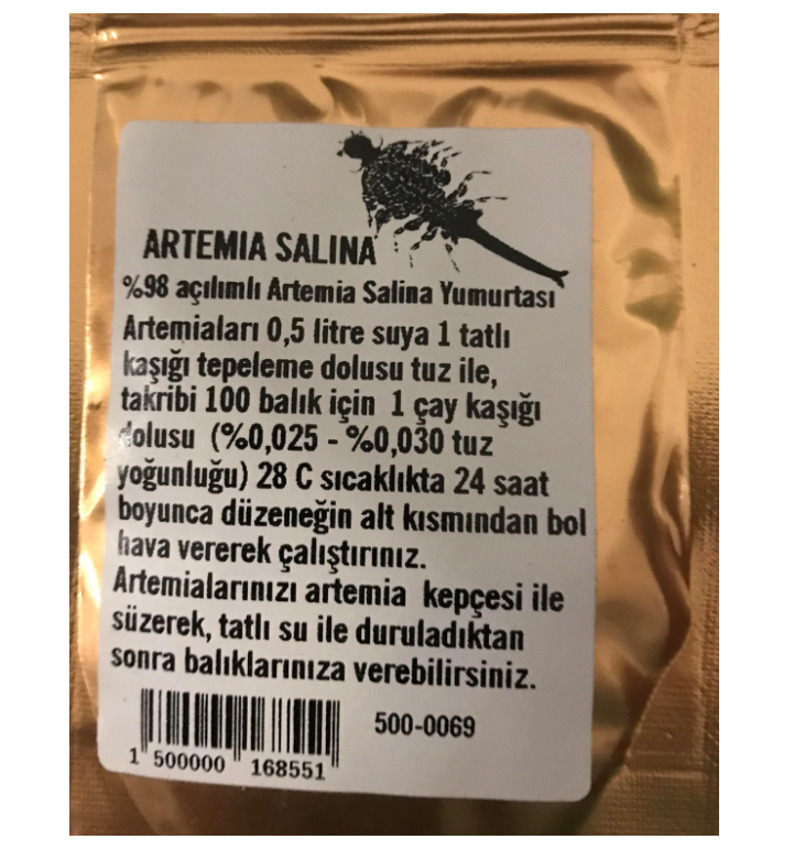 Artemia Salina 10 Gr Paket