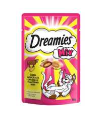 Dreamies Mix İç Dolgulu Sığır Etli ve Peynirli Kedi Ödül Bisküvisi 60gr x 6 Adet