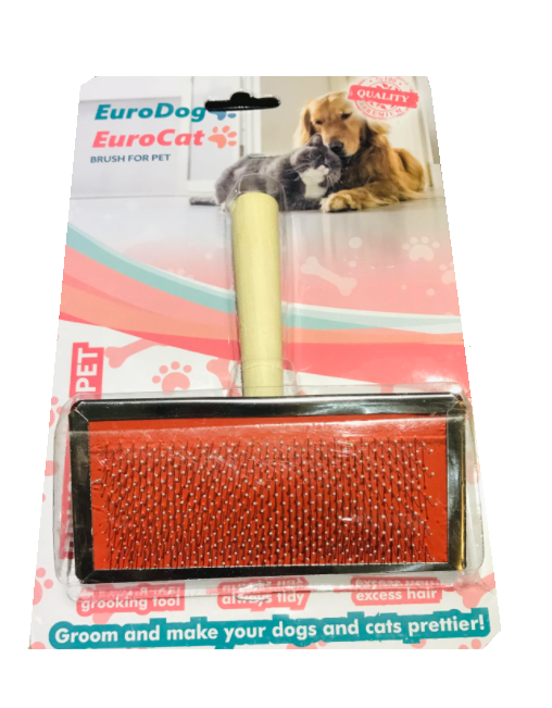 EuroGold Kedi / Köpek Tahta Saplı Fırça L