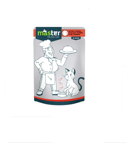 Master Kümes Hayvanlı Pouch Kedi Maması Jöle 80Gr. 24 Adet