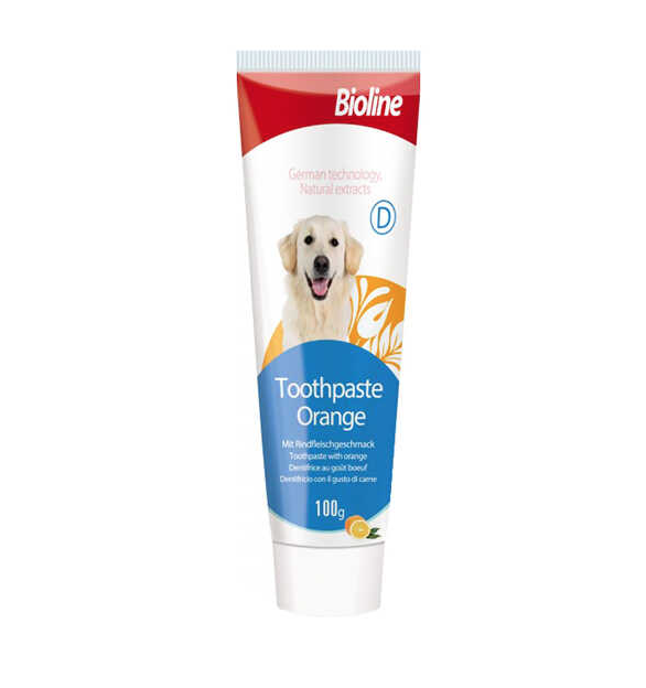 Bioline Portakal Aromalı Köpek Diş Macunu 100 GR