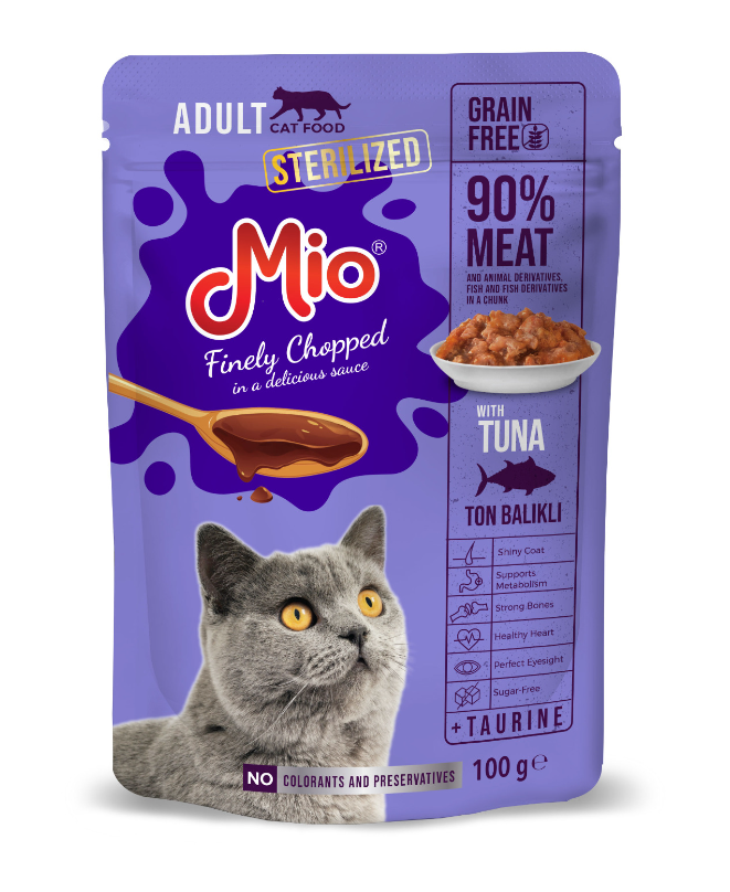 Mio Pouches Steril Tuna 100 GR 24 ADET