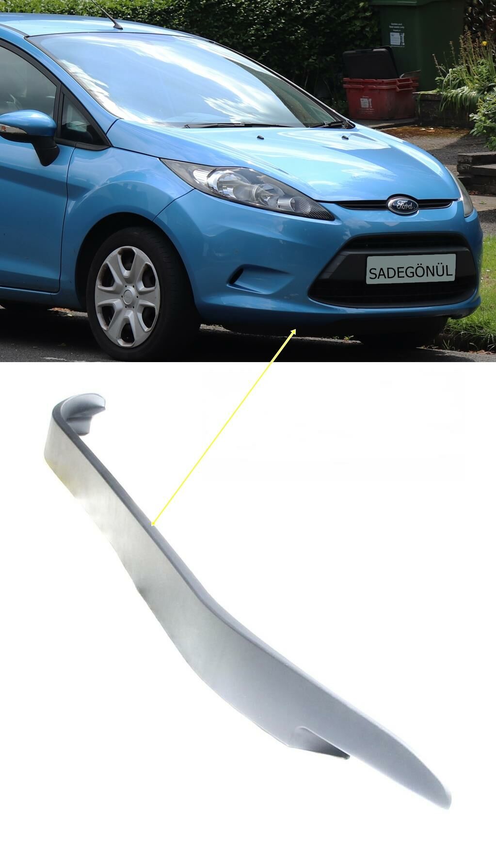 FORD FİESTA Ön Tampon Alt Lastiği 2009-2012