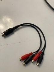Alman Sık 5'li Erkek Pin İle Çoklu Dişi Rca Jak Sinyal Aktarım Kablosu