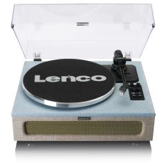Lenco LS-440 BUBG Mavi Krem 4 Hoparlörlü Bluetoothlu Pikap Plak Çalar