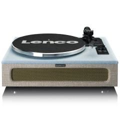 Lenco LS-440 BUBG Mavi Krem 4 Hoparlörlü Bluetoothlu Pikap Plak Çalar