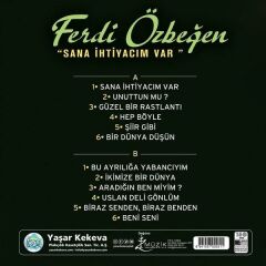 Ferdi Özbegen - Sana İhtiyacım Var 33'lük Plak