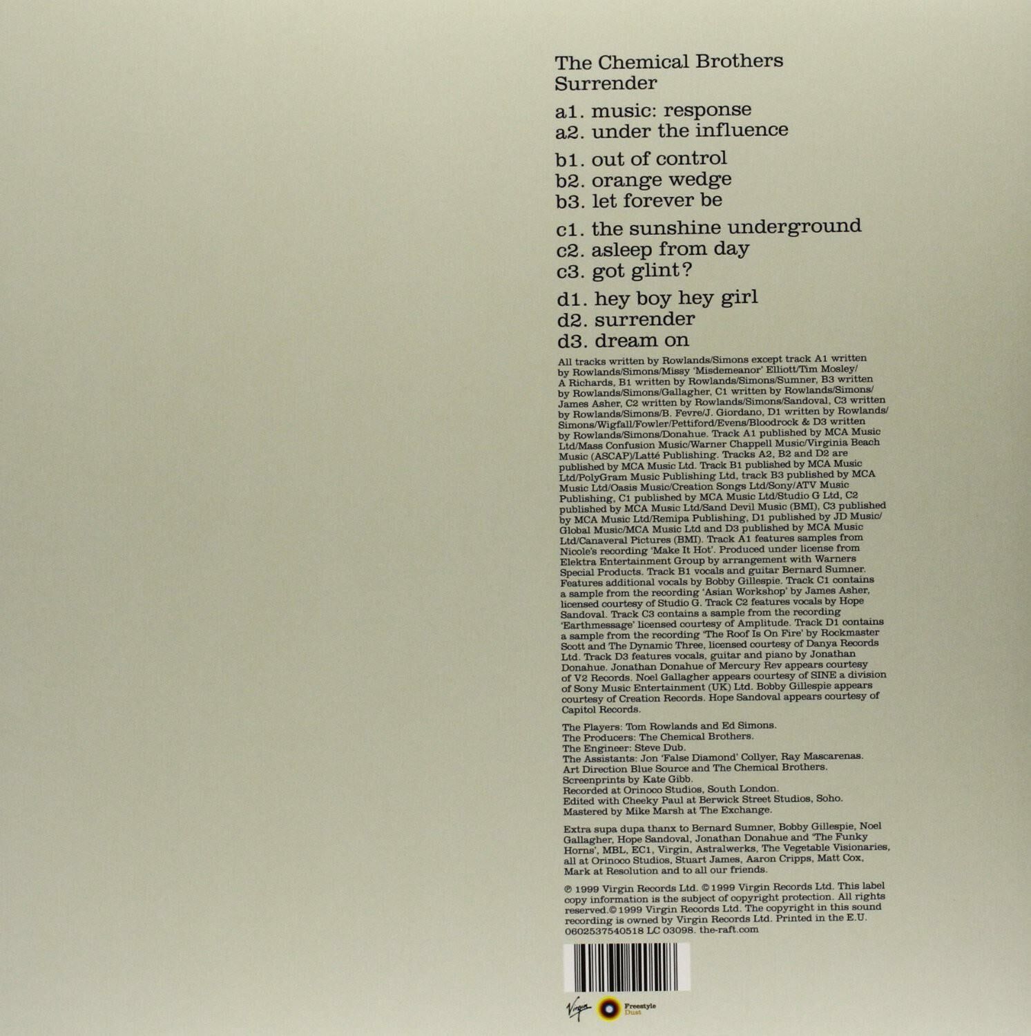 The Chemical Brothers - Surrender33'lük Çift Plak