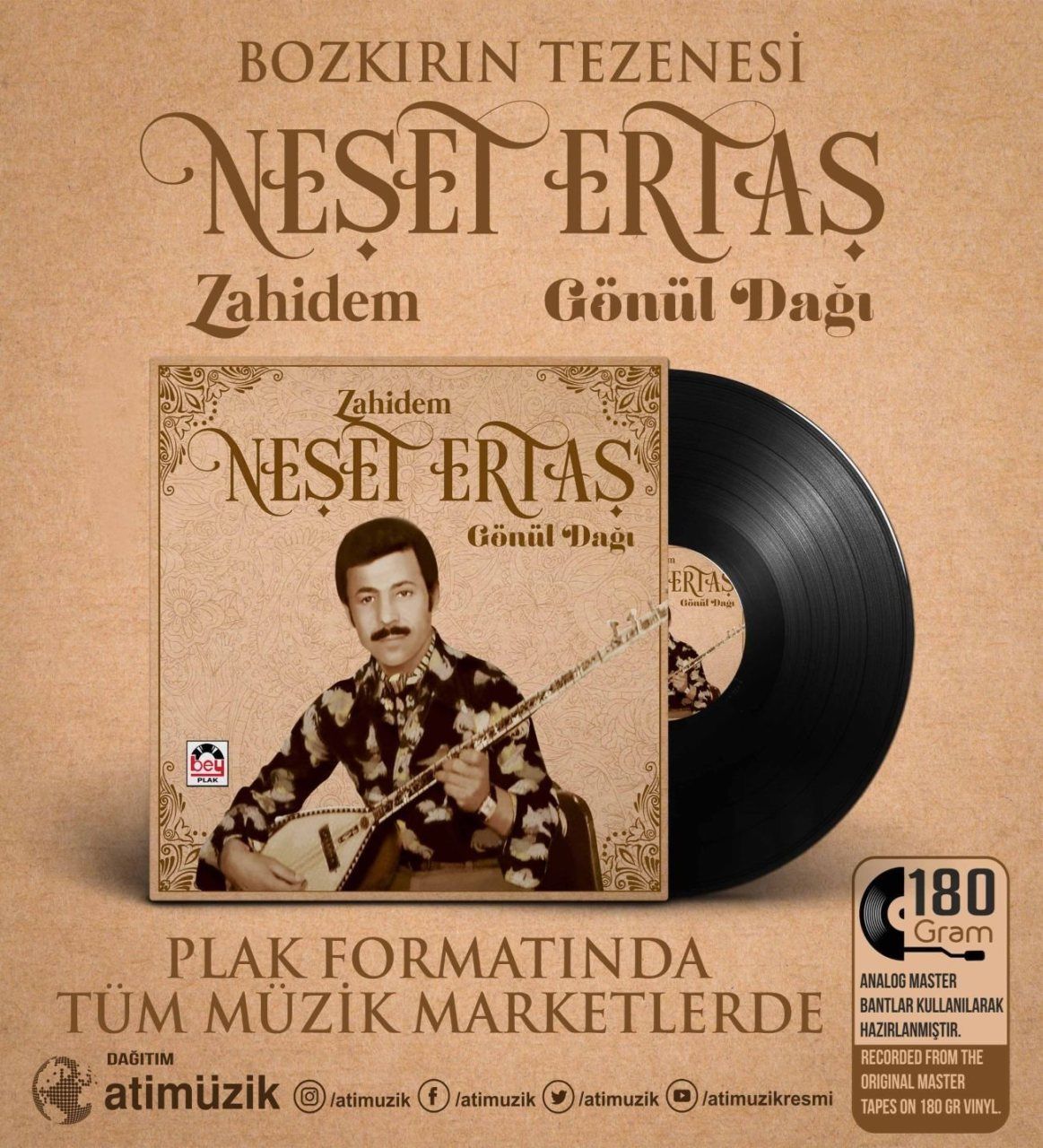 Neşet Ertaş - Zahidem Gönül Dağı (Plak - 33 Devir)