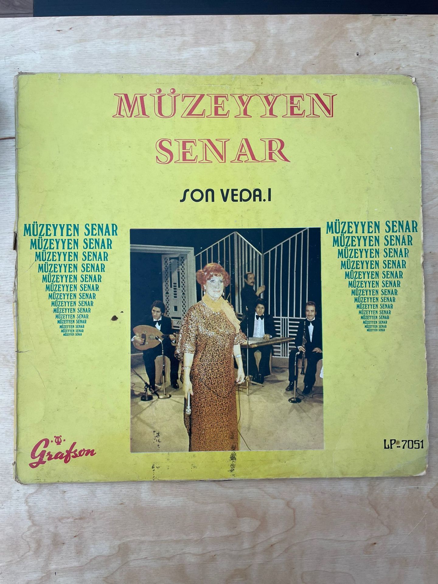 Müzeyyen Senar - Son Veda 33'lük Dönem Baskı Plak