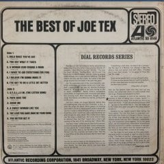 Joe Tex The Best Of Joe Tex  LP Plak