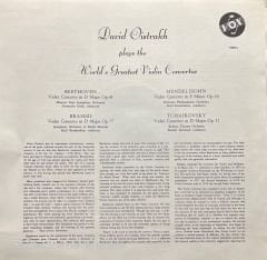 David Oistrakh The World's Greatest Violin Concertos 3 LP Box Set Plak