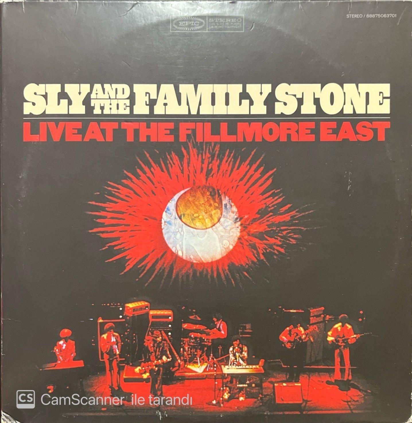 Sly & The Family Stone Live At The Fillmore East Double Renkli LP Plak