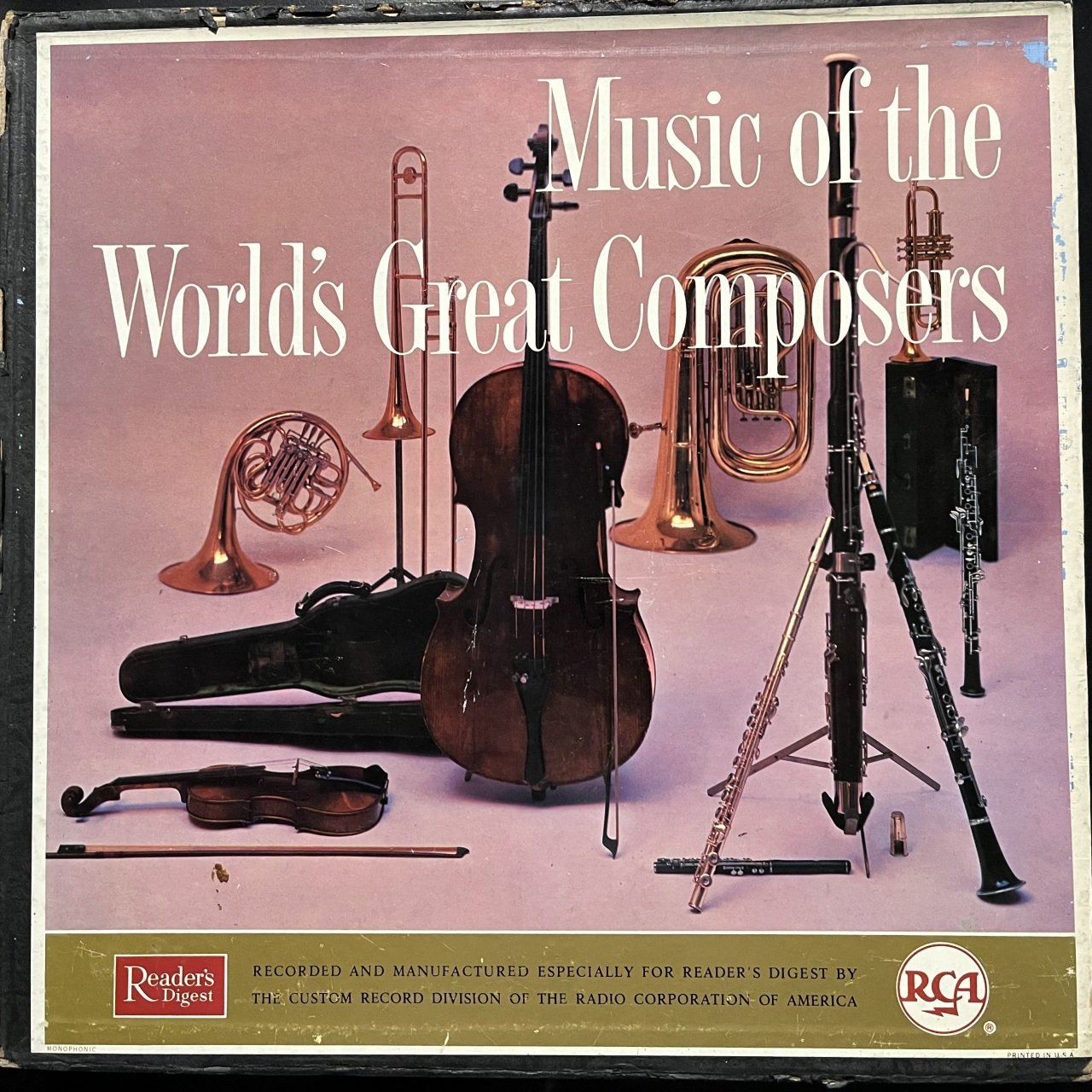 Music Of The World's Great Composers 12 LP Box Set Plak