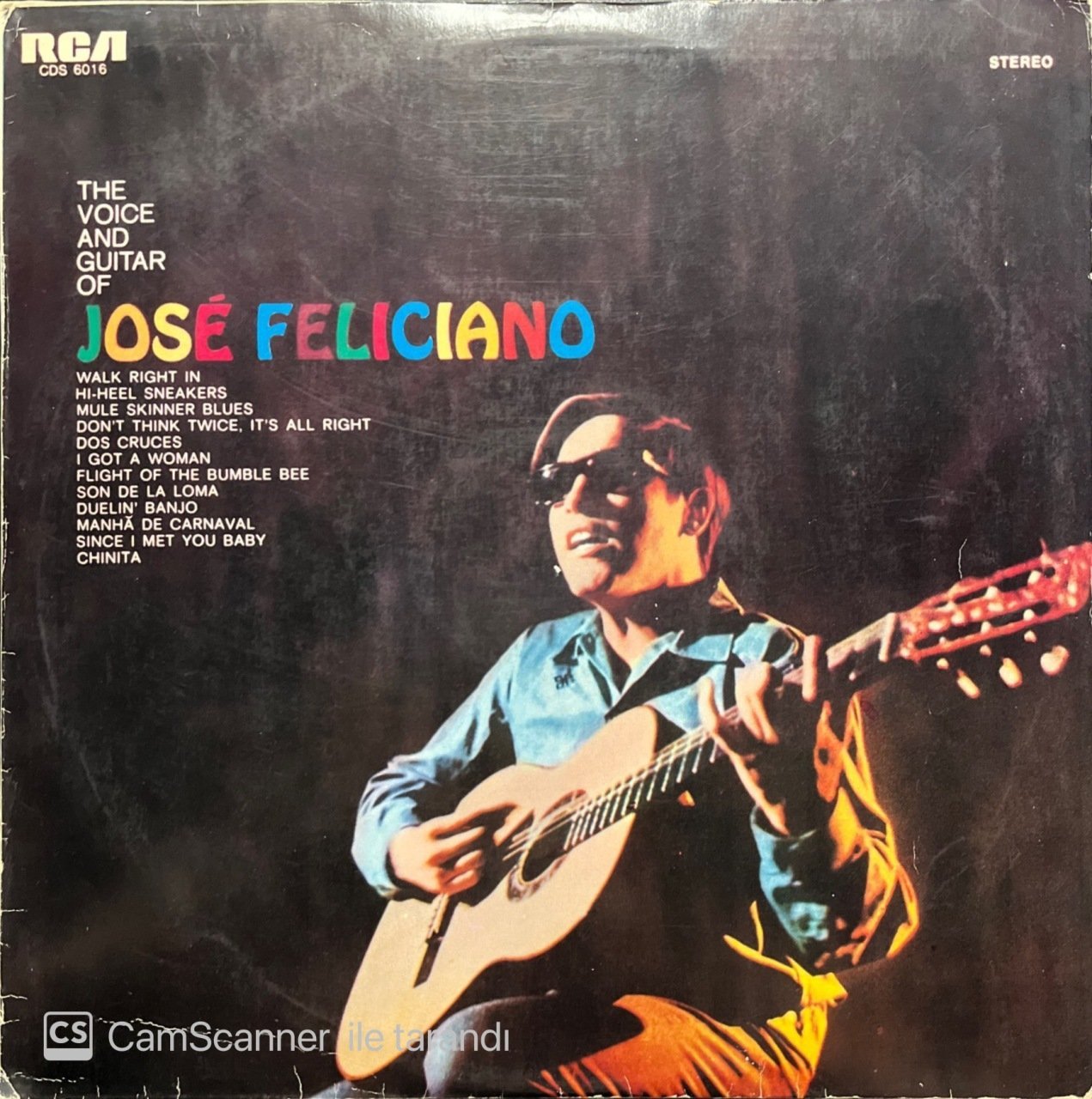 Jose Feliciano The Voice And Guitar Of LP Plak