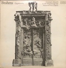 Johannes Brahms Orgelwerke LP Klasik Plak