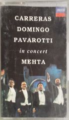 Carreras Domingo Pavarotti İnConcert Mehta Kaset