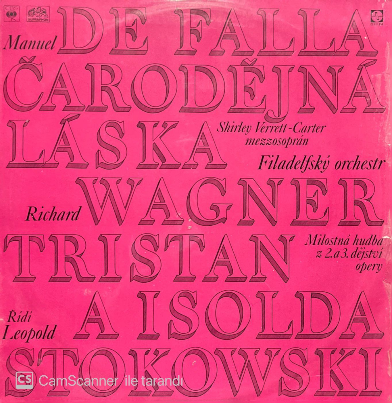 Manuel De Falla Carodejna Laska LP Plak