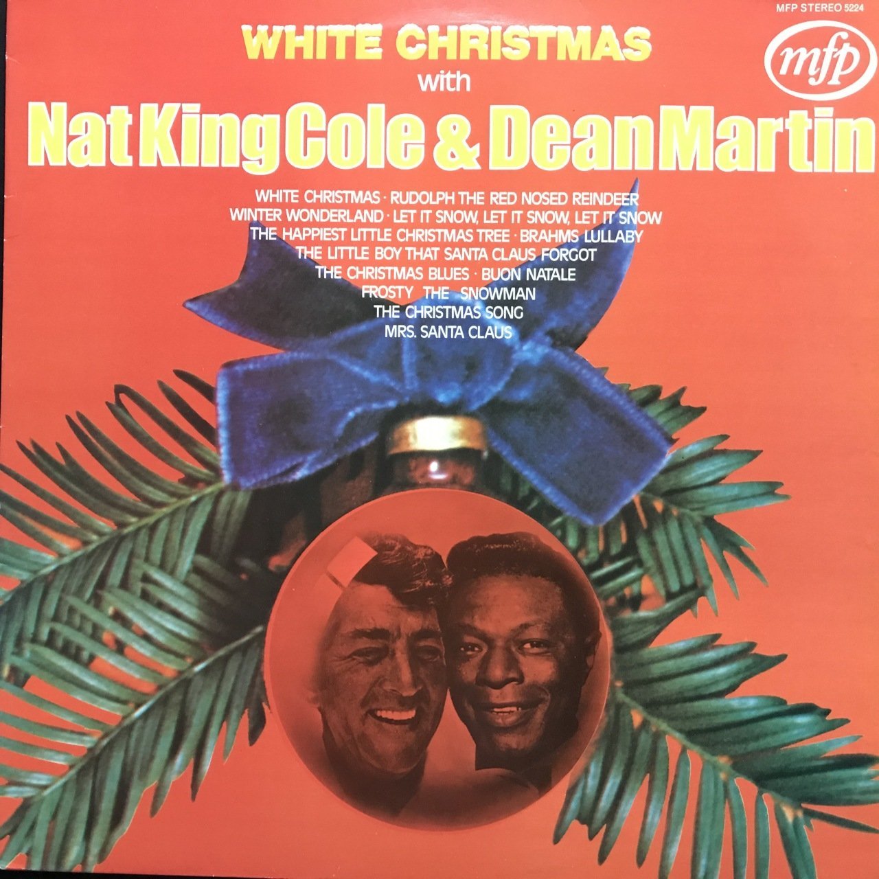 Nat King Cole & Dean Martin White Christmas LP Plak