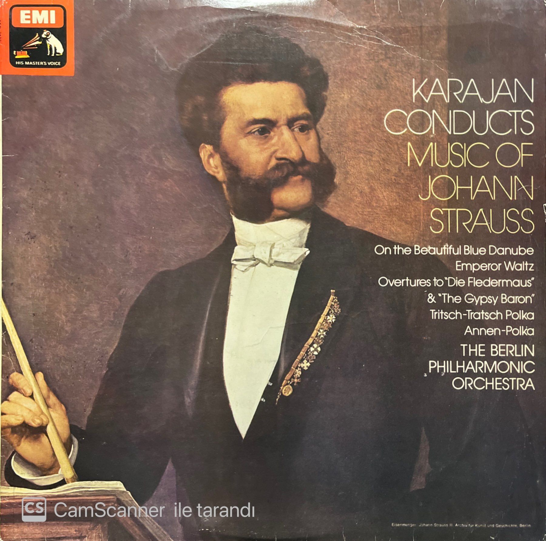 Karajan Conducts Music Of Johann Strauss LP Plak