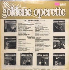 Die Csardasfürstin Frau Luna Goldene Operette LP Klasik Plak