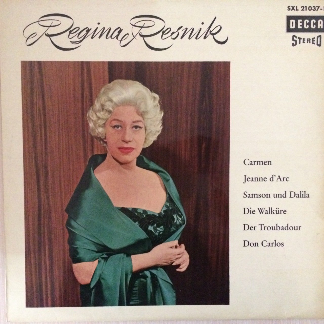 Regina Resnik L'amour Est Oisean Rebelle LP Plak