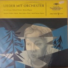 Edvard Grieg Lieder Mit Orchester LP Plak