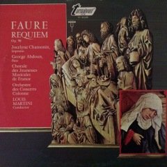 Louis Martini Faure Requiem LP Plak