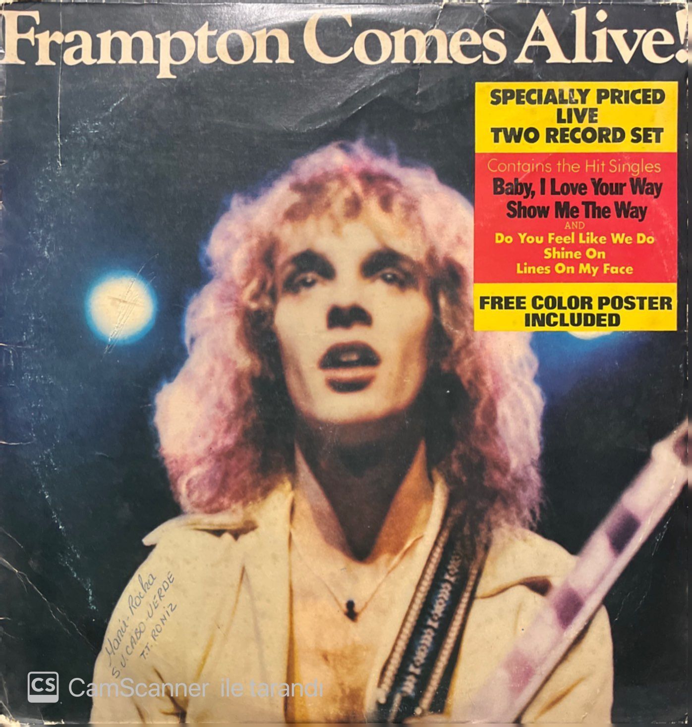 Frampton Comes Alive Double LP Plak