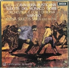 Mascagni Cavalleria Rusticana Double LP Box Set Plak