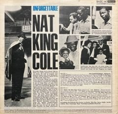 Nat King Cole Unforgetable LP Plak