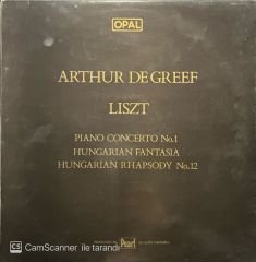 Arthur De Greef Liszt LP Plak