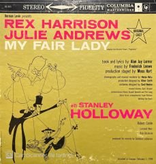 Rex Harrison Julie Andrews My Fairy Lady Musical LP Plak