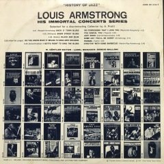 Louis Armstrong Him Immortal Concerts Series LP Jazz Plak