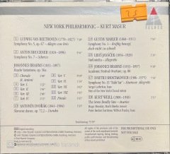 New York Philarmonic Kurt Masur European Tour 1995 CD