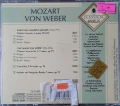 Classical Gold Mozart Von Weber CD
