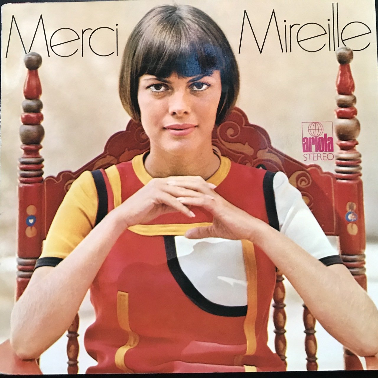 Mireille Mathieu Merci Mireille LP Plak