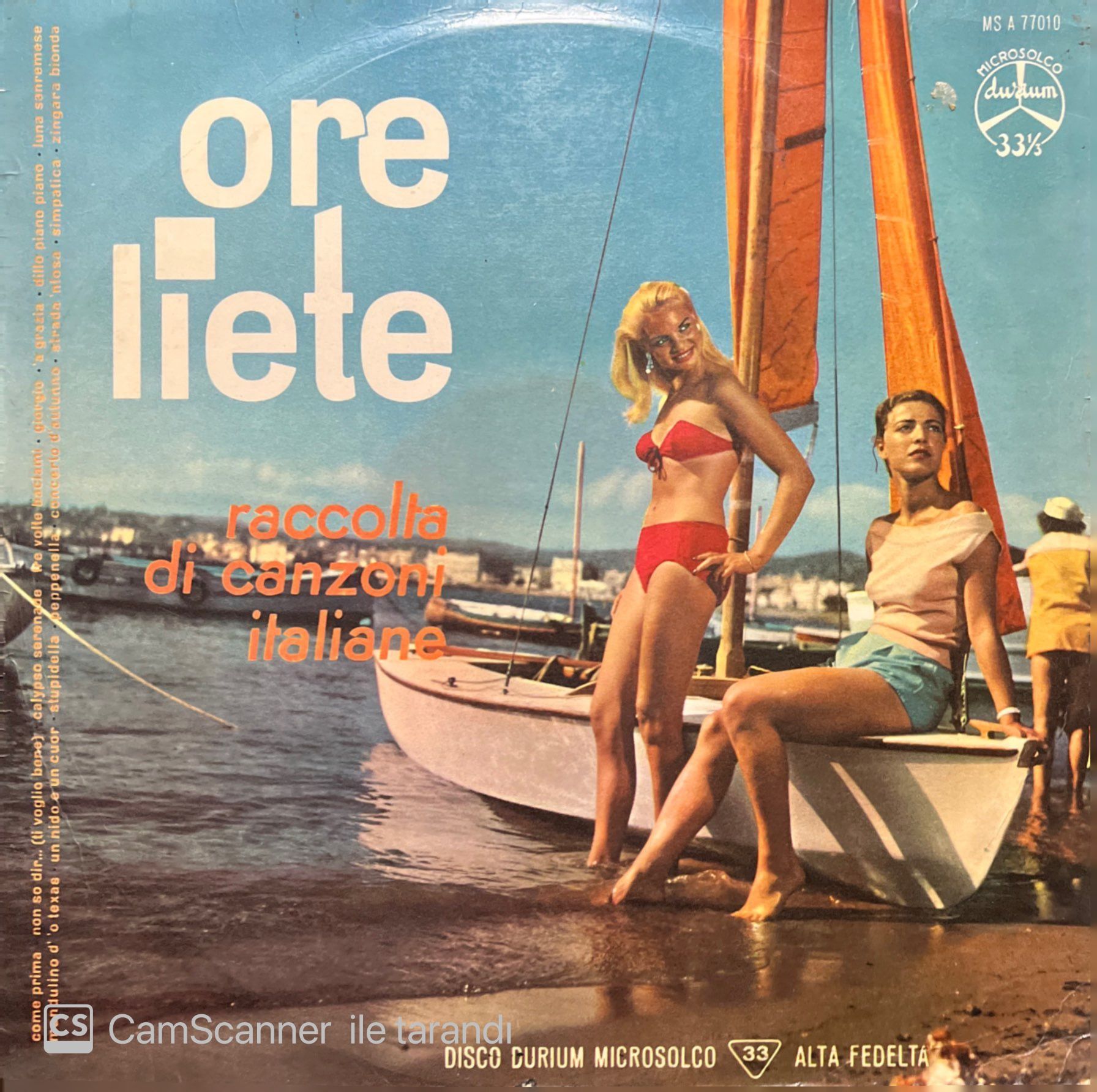 Ore Liete (Raccolta Di Canzoni Italiane) LP Plak